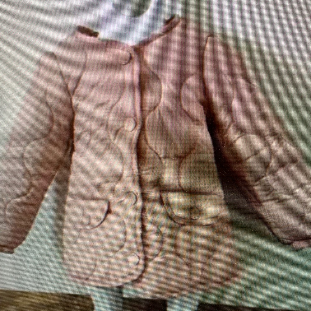 Kids Pink Quilted Jacket